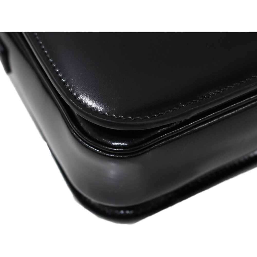 Celine Gold Calfskin Bag Lambskin Classic Triomphe Black Shoulder - Picture 6 of 7